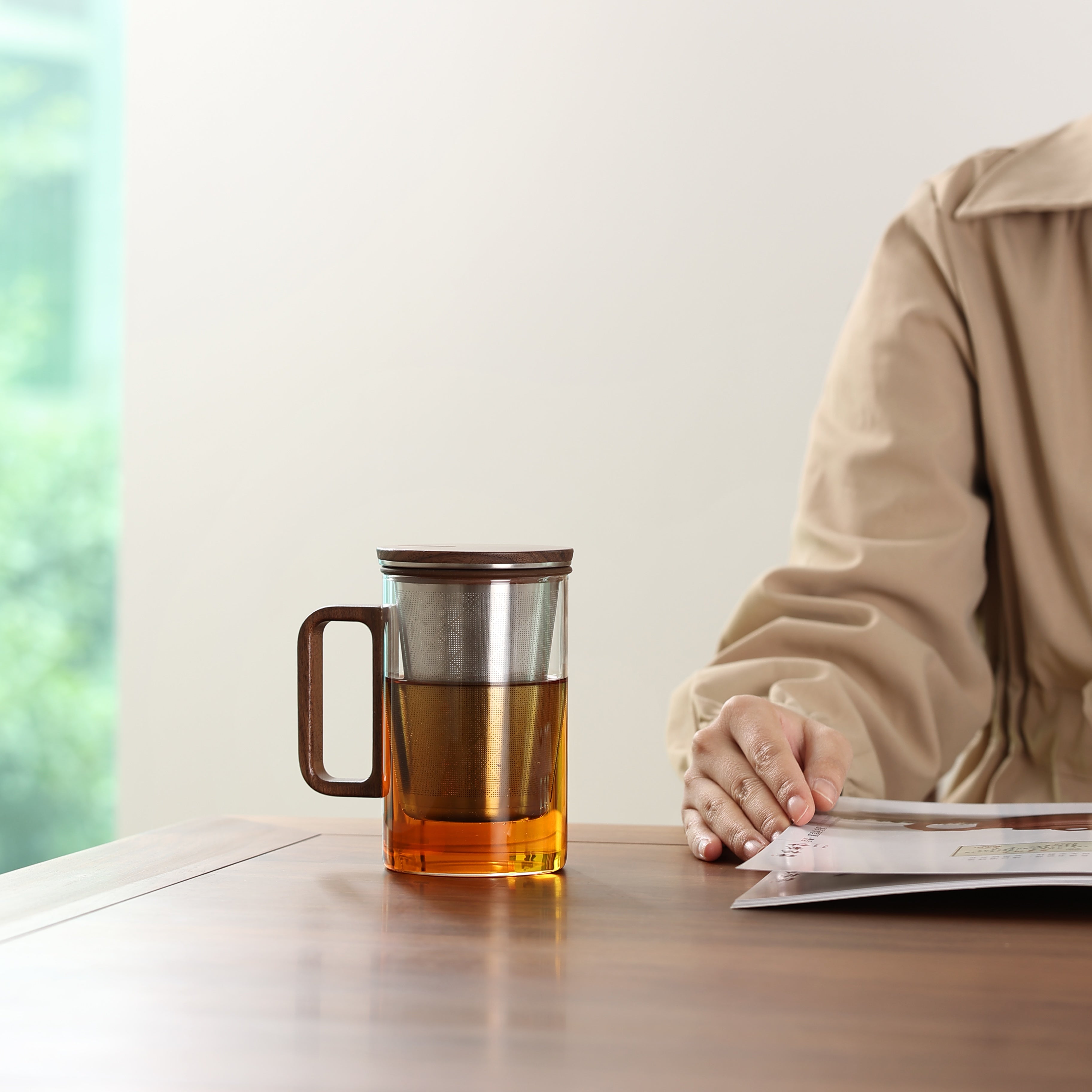 Tasse à thé Octagon Chestnut (500 ml)