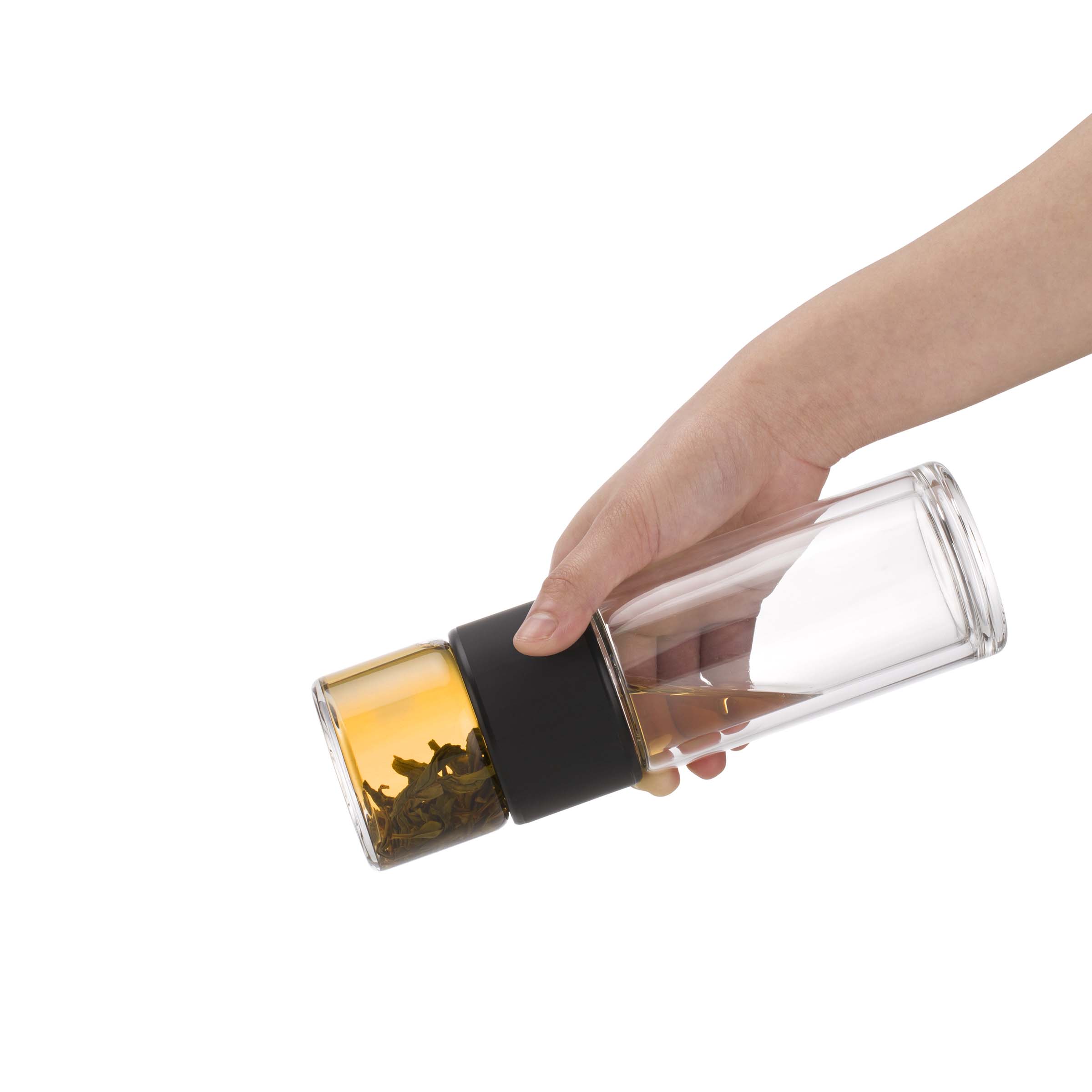 Gourde à Thé Transparente Nomad Black (238 ml)